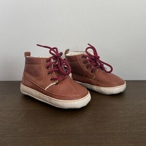 Baby Gap Boys Brown Boots Shoes Size 6-12M